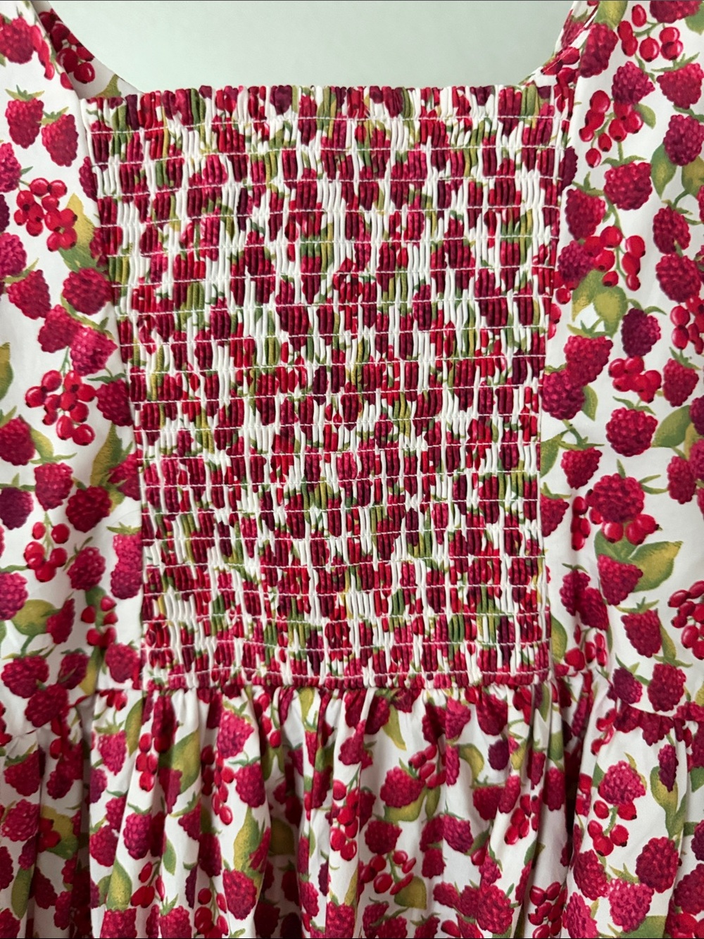 Mini dress in raspberry print - Picture 4 of 5